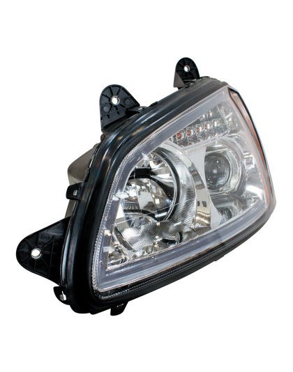  Chrome Projection Headlight With LED Turn Signal &amp; Position Light For 2008-2017 Kenworth T660 - Passenger | Part Number: 32780