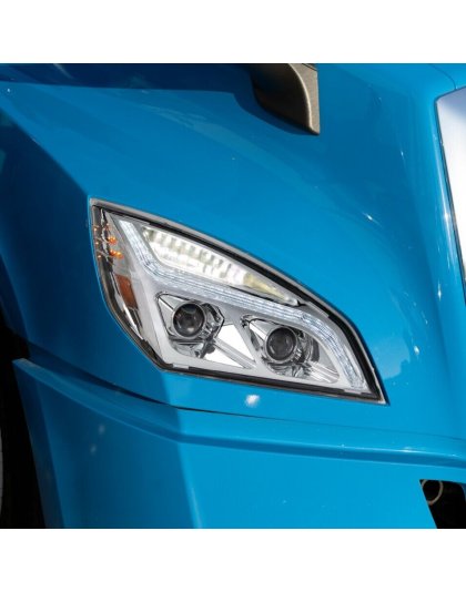  Chrome LED Projection Headlight With LED Position Light For 2018-2023 Freightliner Cascadia - Passenger | Part Number: 35820