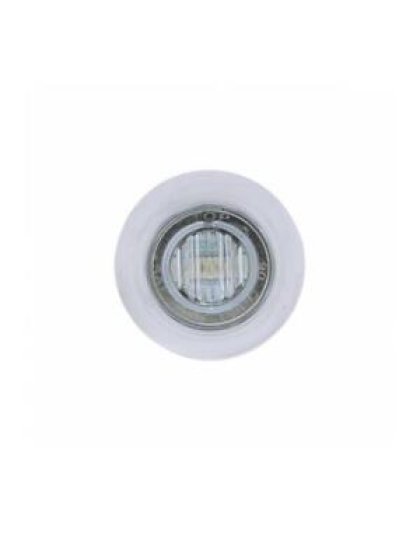 3/4&quot; LED Dual Function Mini Light With Bezel (Clearance/Marker) - Amber LED/Clear Lens. | Part Number: 37969