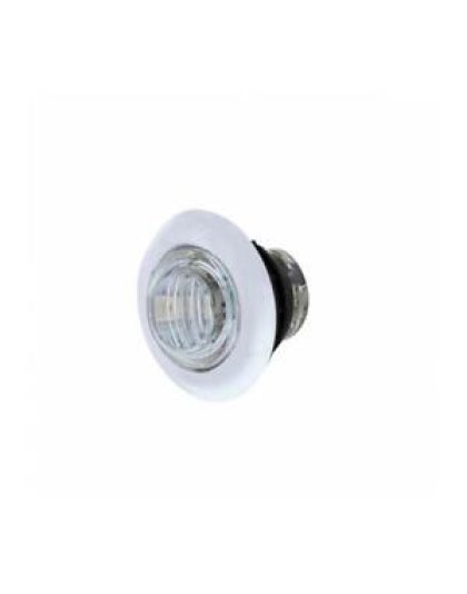 3/4&quot; LED Dual Function Mini Light With Bezel (Clearance/Marker) - Amber LED/Clear Lens. | Part Number: 37969