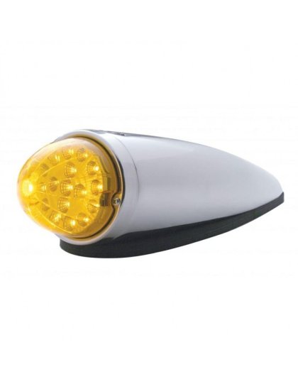  17 LED Dual Function Watermelon Clear Reflector Cab Light Kit - Amber LED/Amber Lens| Part Number: 39751