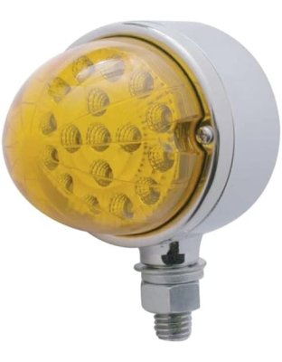 17 LED Dual Function Reflector Single Face Light - Amber LED/Amber Lens | Part Number: 39547