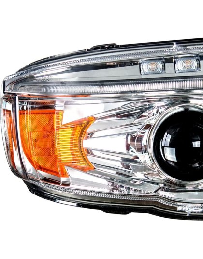 Chrome Projection Headlight With LED Turn &amp; DRL For Peterbilt 389 (2008-2023) &amp; 388 (2008-2015)- Passenger | Part Number: 35803