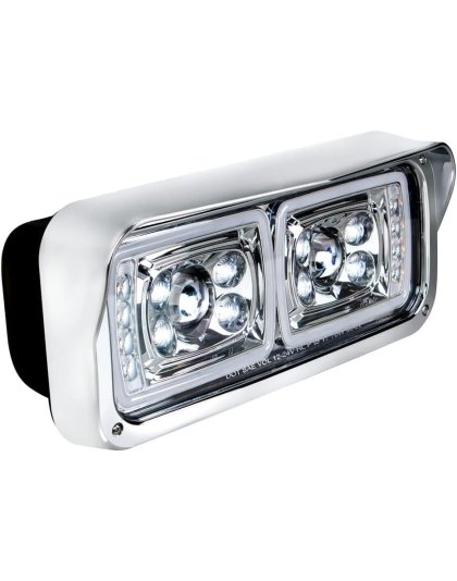 High Power LED Projection Headlight With LED Turn Signal &amp; Position Light Bar - Passenger| Part Number: 35824