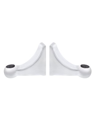  Polished L Shape Headlight Bracket (Pair) | Part Number: 30438