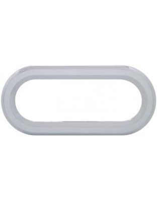 Chrome Twist-On Light Bezel For 6&quot; Oval Light Grommet | Part Number: 33999