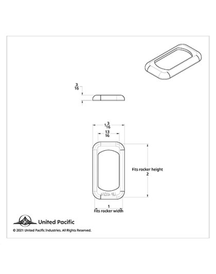 Chrome Plastic Rocker Switch Bezels (3-Pack) | Part Number: 41074