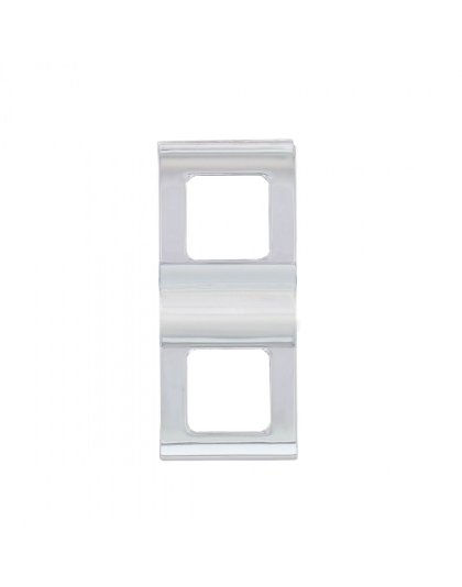 Chrome Plastic Switch Covers - 2 Openings for Freightliner Cascadia | Part Number: 42350