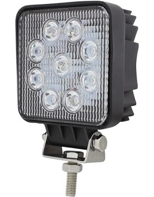 9 High Power LED Square Work Light - Flood| Part Number: 36672