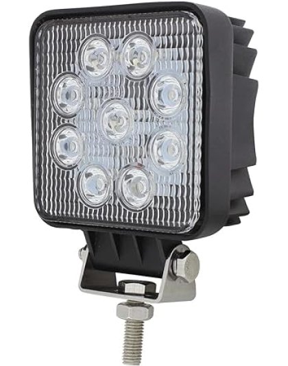 9 High Power LED Square Work Light - Flood| Part Number: 36672