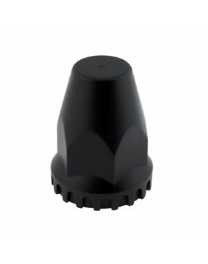 33mm X 2-3/4&quot; Matte Black Nut Original Nut Cover With Flange - Thread-On | Part Number: 10552B