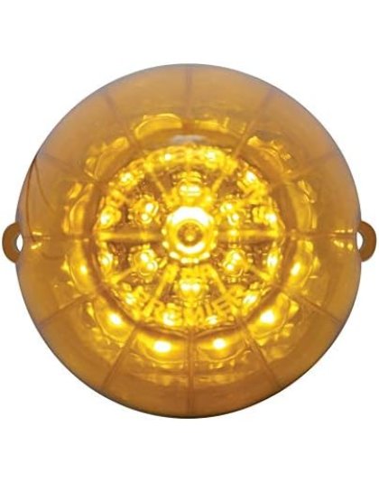 19 LED Reflector Grakon 1000 Style Cab Light - Amber LED/Amber Lens | Part Number: 39457