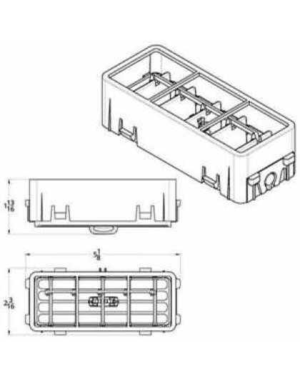 Chrome Plastic A/C Vent for 2006  Kenworth - Passenger | Part Number: 41370