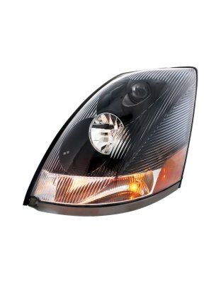 Blackout Headlight For 2003-2017 Volvo VN - Driver - Competition Series| Part Number: 35903