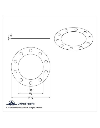 Black Plastic Rim Protector With 1&quot; Hole | Part Number: 10148