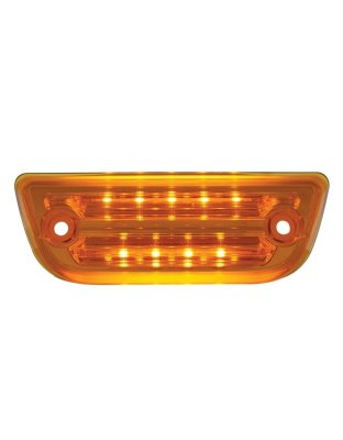 9 LED Rectangular Cab Light For Peterbilt 579 &amp; Kenworth T680/T770/T880- Amber LED/Amber Lens | Part Number: 36779