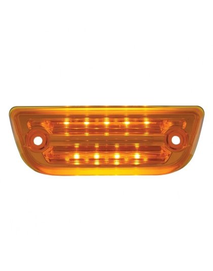 9 LED Rectangular Cab Light For Peterbilt 579 &amp; Kenworth T680/T770/T880- Amber LED/Amber Lens | Part Number: 36779