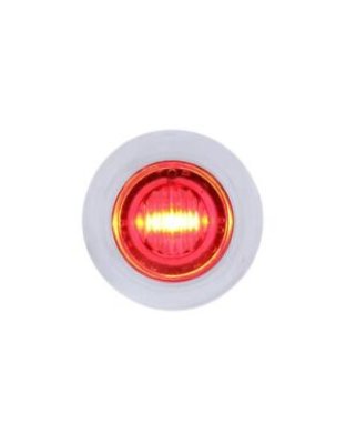 3 LED Dual Function Mini Light With Bezel (Clearance/Marker) - Red LED/Clear Lens| Part Number: 37970