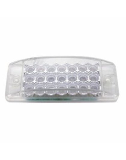 21 LED Reflector Rectangular Light (Clearance/Marker) - Amber LED/Clear Lens | Part Number: 38296