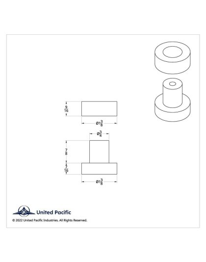 Exhaust Bushing Set For Peterbilt Exhaust Bracket (4-Pack) | Part Number: 21352