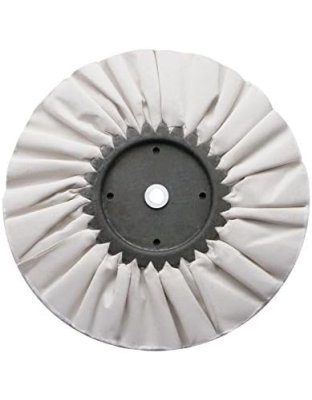 White Treated Airway Buff - 5/8&quot; &amp; 1/2&quot; Arbor | Part Number: 90067