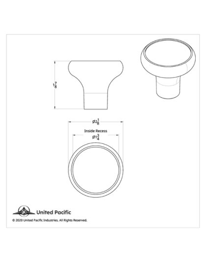  Trailer Screw On Air Valve Knob - Stainless Plaque With Cursive Script | Part Number: 23387