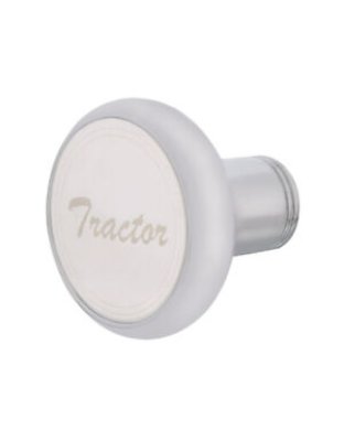  &quot;Tractor&quot; Deluxe Screw On Air Valve Knob - Stainless Plaque With Cursive Script| Part Number: 23386