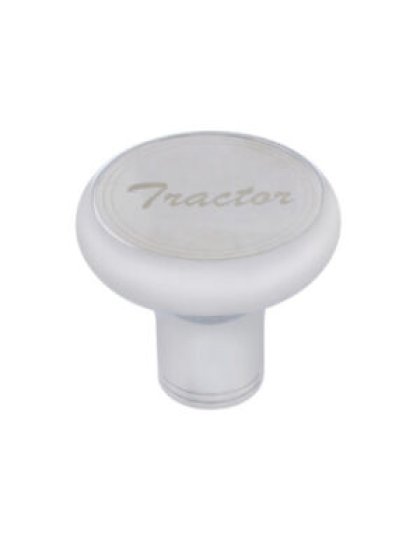  &quot;Tractor&quot; Deluxe Screw On Air Valve Knob - Stainless Plaque With Cursive Script| Part Number: 23386