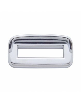 Chrome Plastic Toggle Switch Label Cover With Visor For 2002  Peterbilt (Card Of 6)| Part Number: 40960B