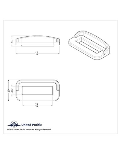 Chrome Plastic Toggle Switch Label Cover With Visor For 2002  Peterbilt (Card Of 6)| Part Number: 40960B