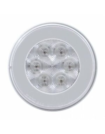 4&quot; Round GloLight (Stop, Turn &amp; Tail) - Red LED/Clear Lens| Part Number: 37134