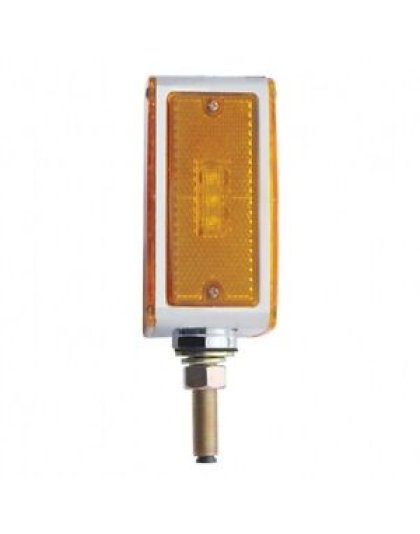 LED Single Stud Double Face Turn Signal Light - Amber LED/Amber Lens| Part Number: 38709