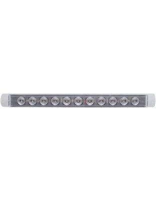 11 LED 17&quot; Light Bar Only (Stop, Turn &amp; Tail) - Red LED/Clear Lens | Part Number: 38470