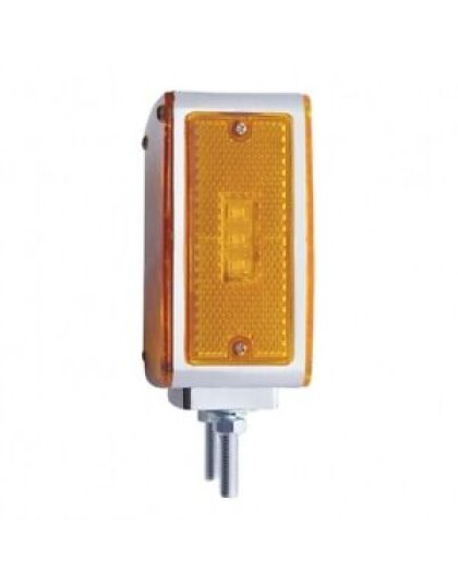  45 LED Double Stud Double Face Turn Signal Light - Amber LED/Amber Lens | Part Number: 38710