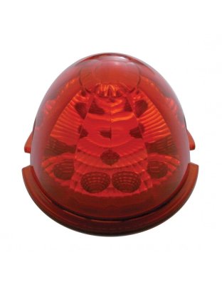 17 LED Reflector Watermelon Maze Cab Light - Red LED/Red Lens | Part Number: 39350