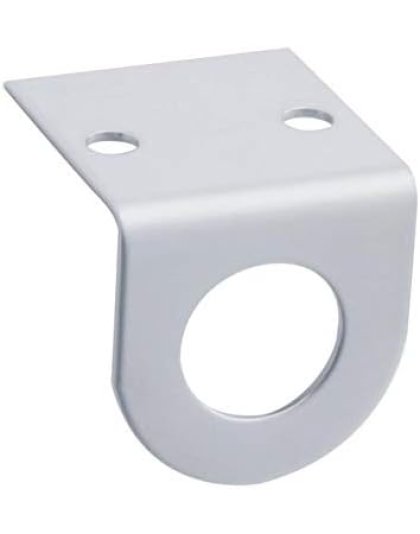 Stainless Mini Light Bracket With Single 13/16&quot; Round Cutout | Part Number: 20850B