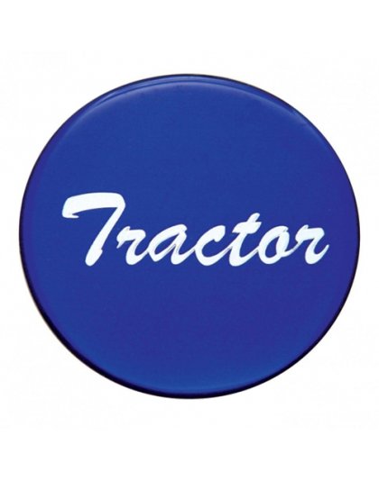 &quot;Tractor&quot; BLUE Glossy Air Valve Knob Decal Only| Part Number: 23222-1B