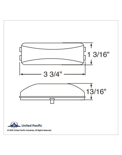 12 LED Rectangular Auxiliary/Utility Light - White LED/Clear Lens| Part Number: 39931