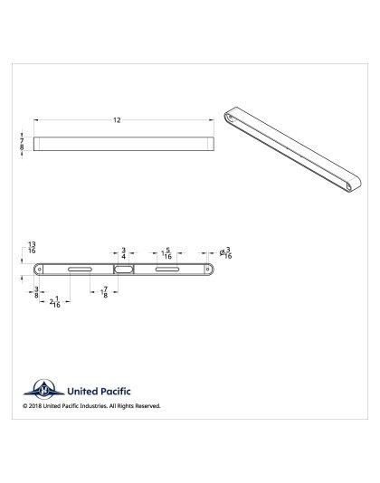 12&quot; LED Light Bar Housing | Part Number: 30933B