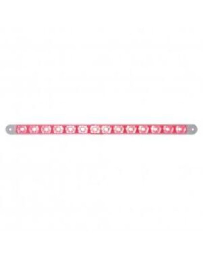 14 LED 12&quot; Light Bar (Stop, Turn &amp; Tail) - Red LED/Clear Lens | Part Number: 38949B