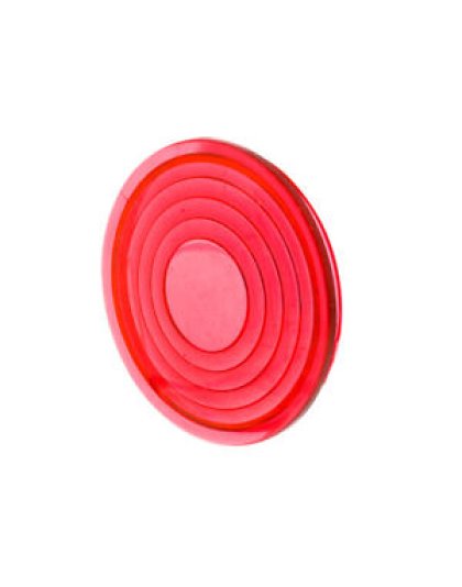 Round Map Light Lens For 2006  Peterbilt - Red | Part Number: 37061