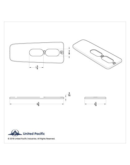 Chrome Window Switch Cover For 2008-2017 Freightliner Cascadia - Passenger - 2 Openings | Part Number: 42095