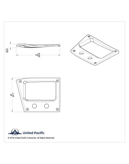 Chrome Plastic Radio/Air Valve Trim For 2008-2017 Freightliner Cascadia | Part Number: 42301