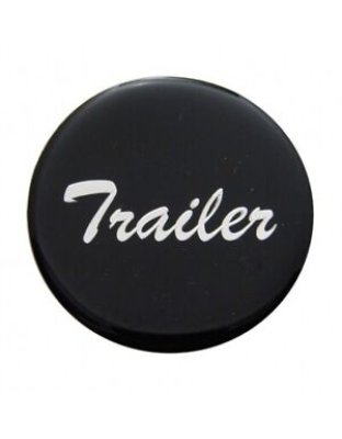  &quot;Trailer&quot; Glossy Air Valve Knob Sticker Only - Black | Part Number: 23229-1K