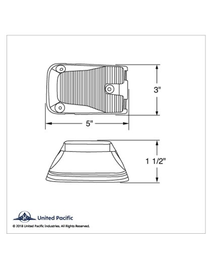 6 LED Door Side Indicator Light For 1998-2023 Volvo VNL - Amber LED/Clear Lens | Part Number: 36884