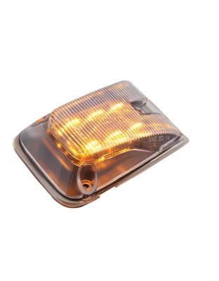 6 LED Door Side Indicator Light For 1998-2023 Volvo VNL - Amber LED/Clear Lens | Part Number: 36884