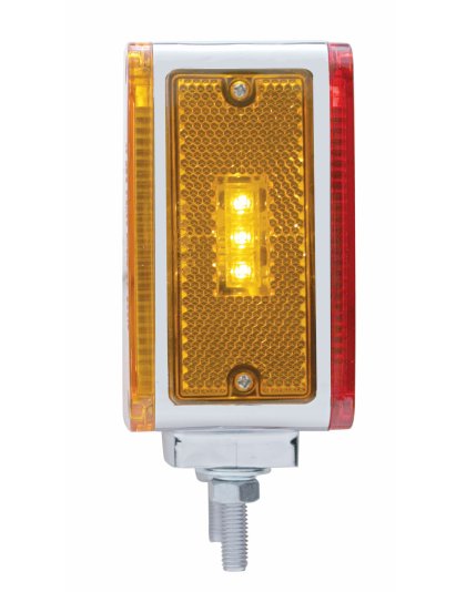 39 LED Reflector Double Face Turn Signal Light (Driver) - Amber &amp; Red LED/Amber &amp; Red Lens | Part Number: 39377