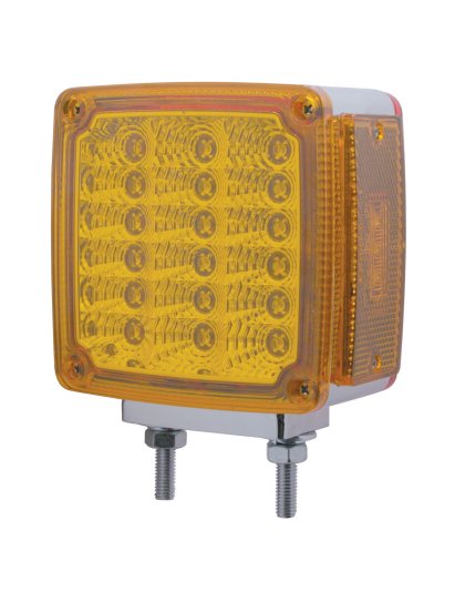 39 LED Reflector Double Face Turn Signal Light (Driver) - Amber &amp; Red LED/Amber &amp; Red Lens | Part Number: 39377