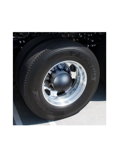 Dome Rear Axle Cover With 33mm Standard Thread-On Nut Covers - Matte Black | Part Number: 10335