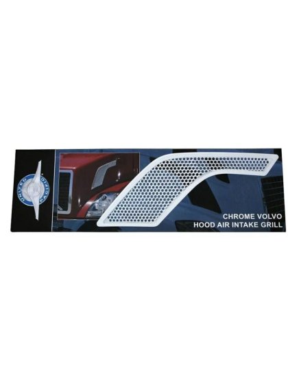  Chrome Hood Air Intake Grille For 2003-2017 Volvo VN/VNL - Passenger | Part Number: 41670